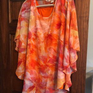 Kaktus Sheer 2 Piece Top 3X